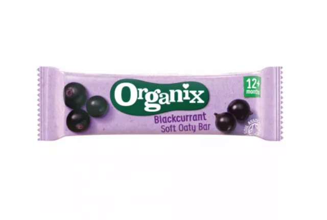 Organix Baton bio din ovaz integral cu mere si coacaze negre 12+ luni 23 g