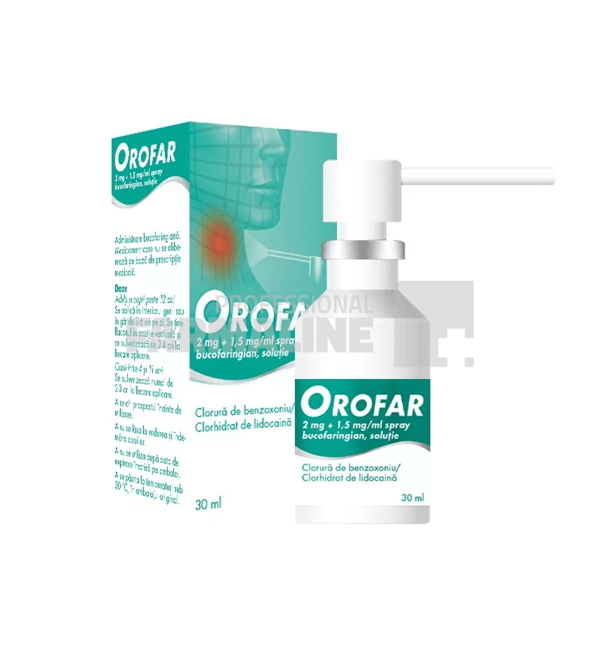 OROFAR 2 mg/ml+1,5 mg/ml X 1 SPRAY BUCOFARINGIAN STADA