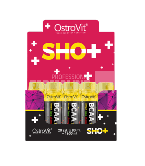 OstroVit BCAA Shots lemon 20 shot-uri x 80 ml