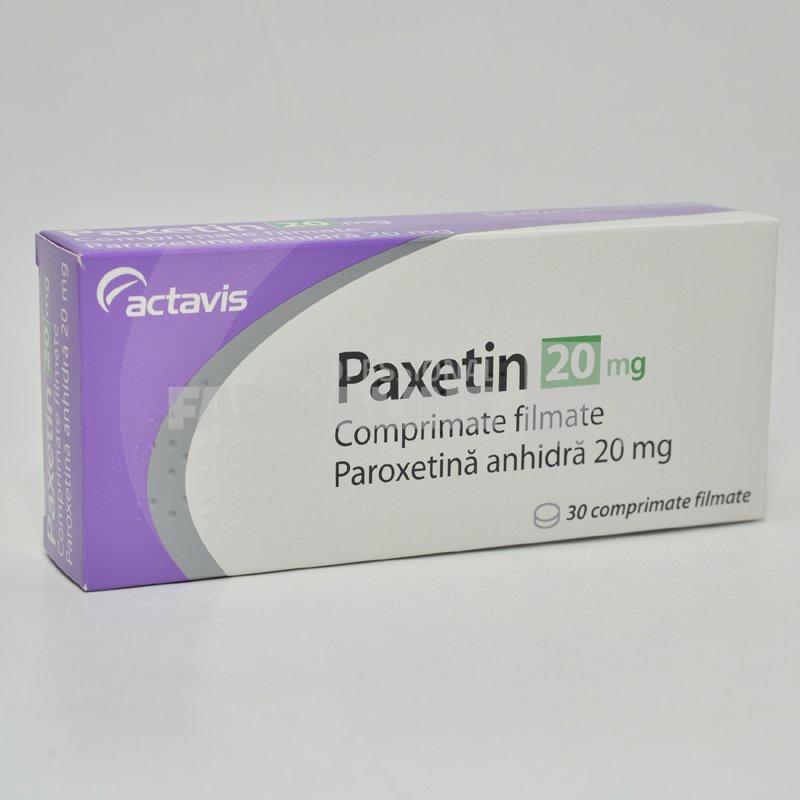 PAXETIN 20 mg x 30 COMPR. FILM. 20mg ACTAVIS GROUP HF.