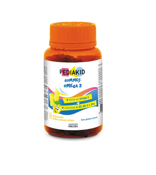 Pediakid Omega 3 pentru copii cu aroma de lamaie 60 jeleuri