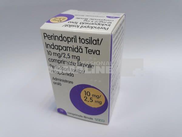 PERINDOPRIL TOSILAT/INDAPAMIDA TEVA 10 mg/2,5 mg X 30