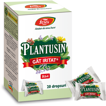 Plantusin pentru gat iritat R64 20 dropsuri