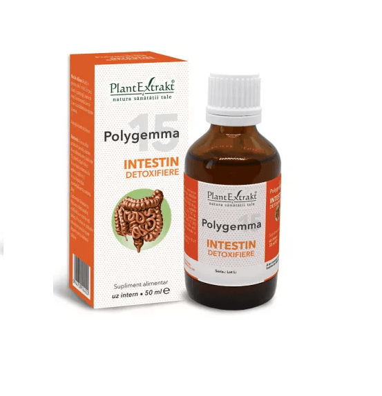 Polygemma 15 - Intestin detoxifiere 50 ml