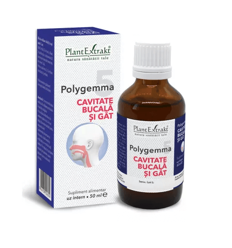 Polygemma 5 - Cavitate bucala si gat 50 ml