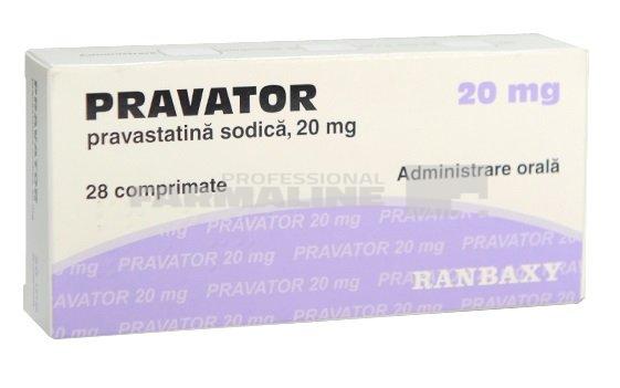 PRAVATOR 20 mg x 28 COMPR. 20mg RANBAXY U.K. LIMITED - TERAPIA