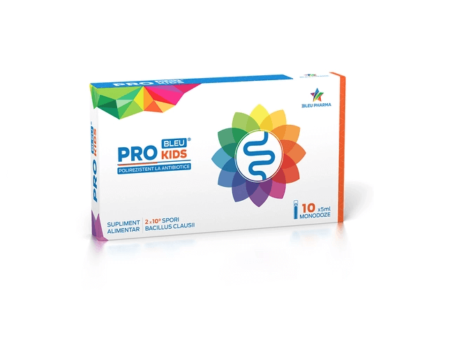 Pro Kids Bleu probiotic pentru copii 10 fiole x 5 ml