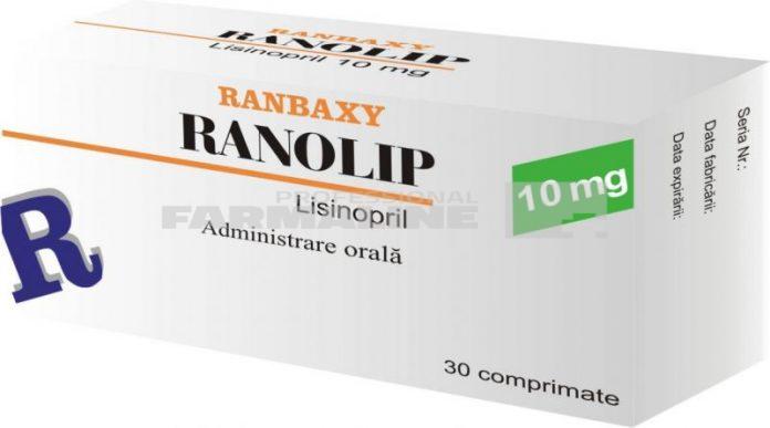 Ranolip 10 mg 30 comprimate