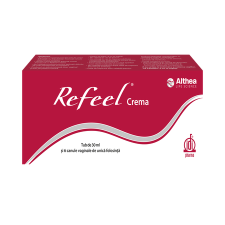 Refeel crema vaginala 30ml+6 aplicatoare vaginale Althea  life science