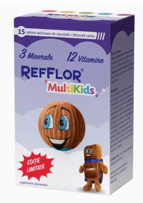 Refflor Multikids 15 tablete + Mascota Hyllan Cadou