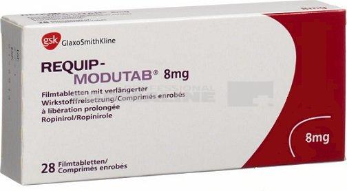 REQUIP MODUTAB 8 mg x 28 COMPR. CU ELIB. PREL. 8mg SMITHKLINE BEECHAM P - GLAXO