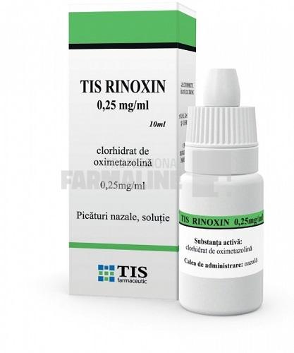 Rinoxin picaturi nazale 0,25mg/ml 10 ml