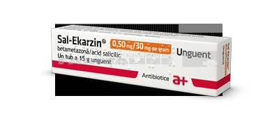 SAL EKARZIN 0,50 mg/30 mg pe gram x 1 UNGUENT 0,50mg/30mg pe gram ANTIBIOTICE S.A.