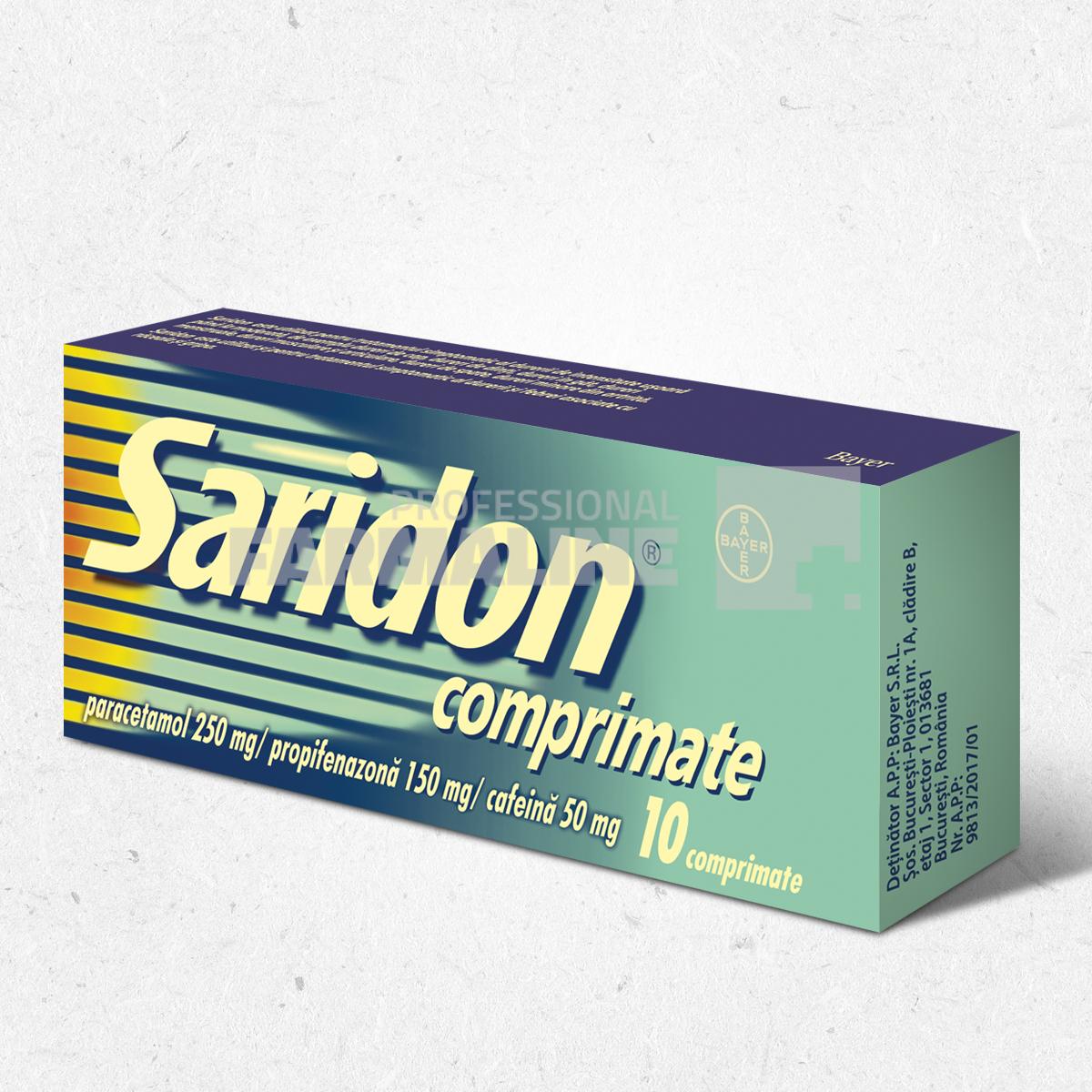 Saridon 10 comprimate