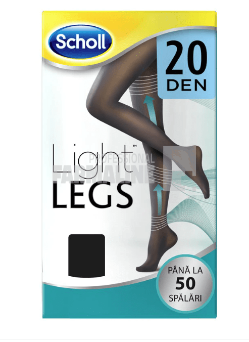 Scholl Ciorapi Compresivi Light Legs 20 Den Negru ''S''