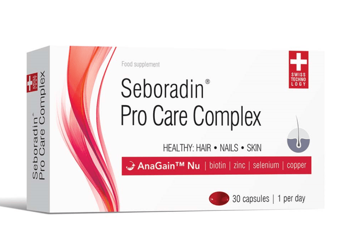 Seboradin Pro Care Complex pentru par, piele si unghii 30 capsule