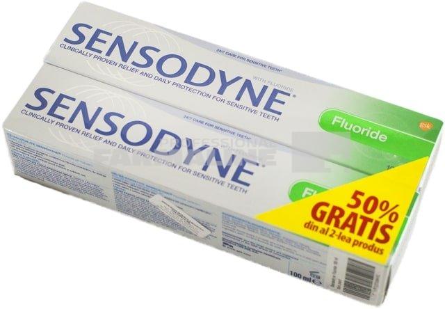 Sensodyne Fluoride Pasta de dinti  100 ml 1 + 1 50% din al II-lea