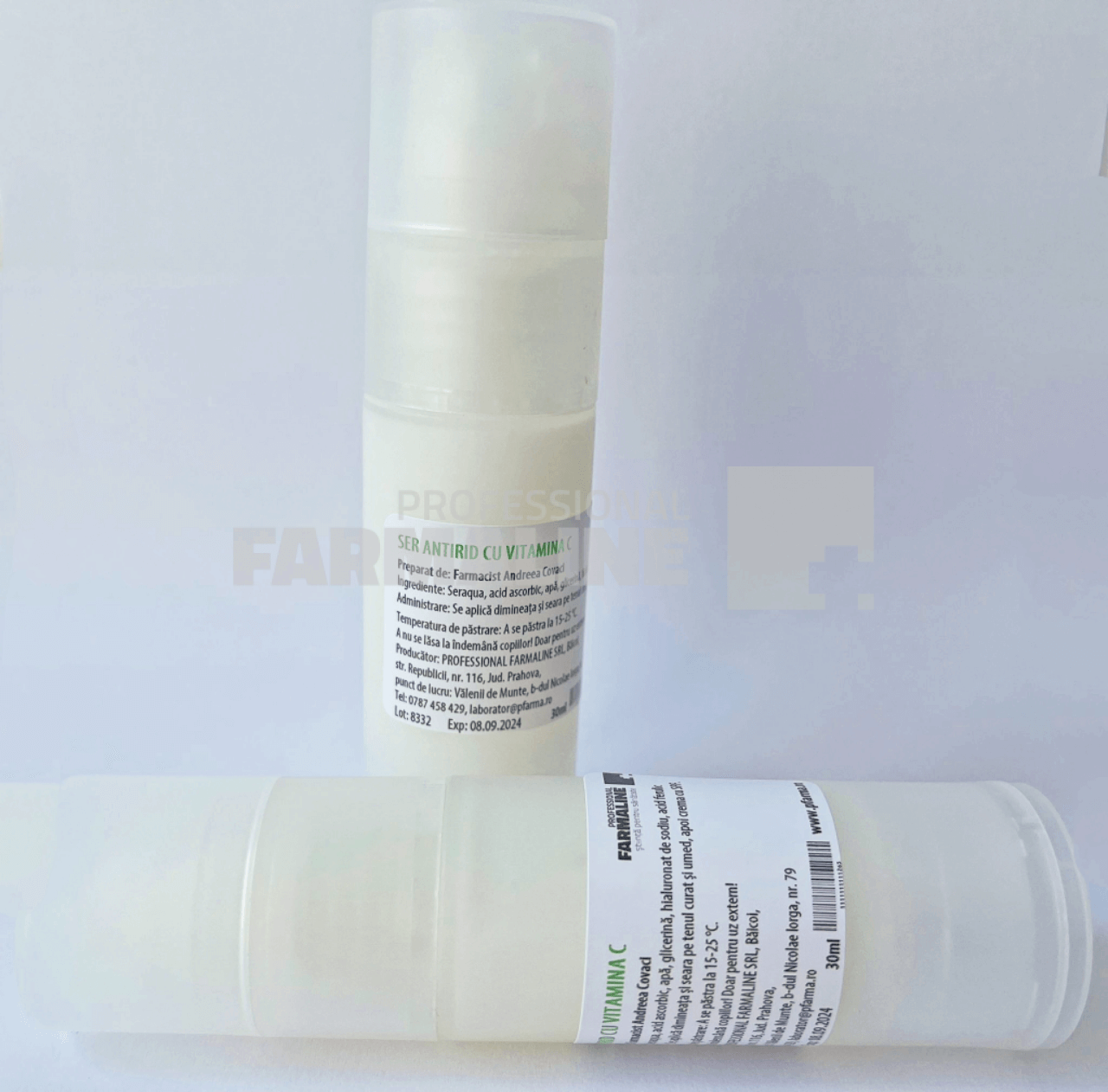 Ser antirid cu Vitamina C, Acid Ferulic si Hialuronat de sodiu 30 ml