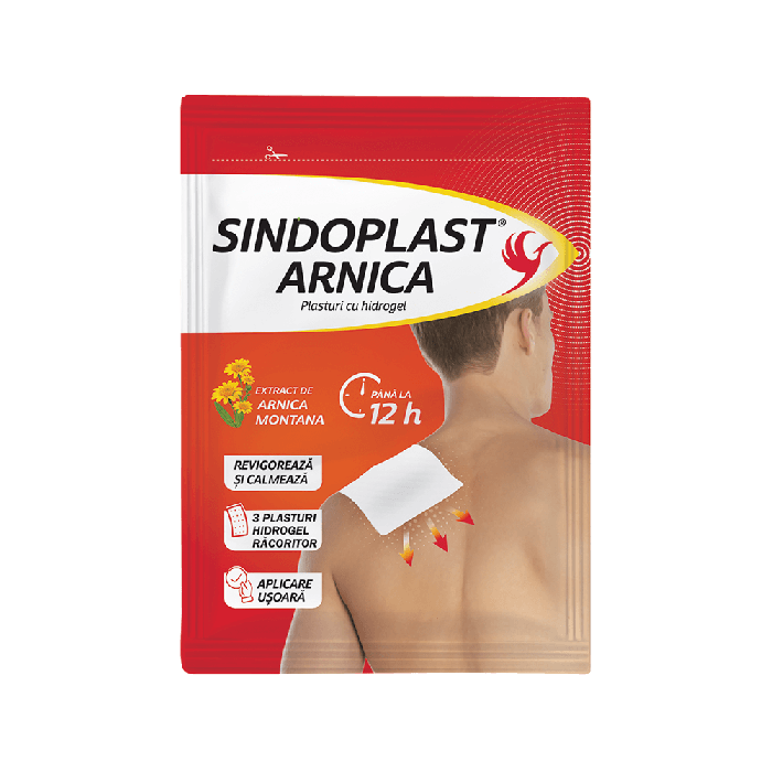 Sindoplast arnica plasturi cu hidrogel 3 buc Fiterman