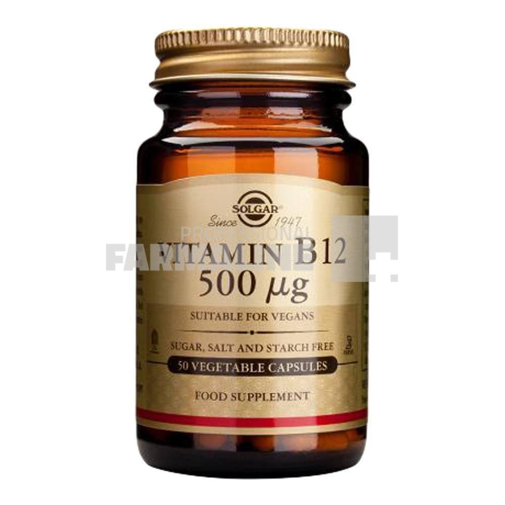 Solgar Vitamina B12 500 mcg 50 comprimate