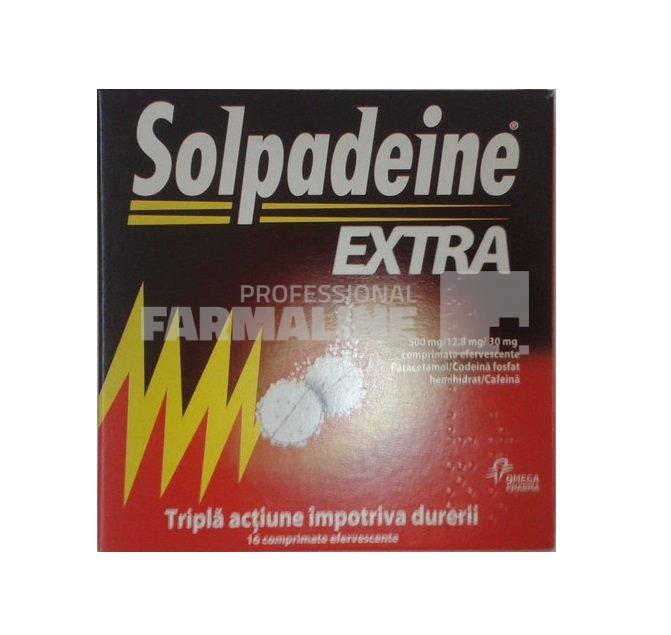 Solpadeine Extra 500mg/12.8 mg/30mg 16 comprimate efervescente