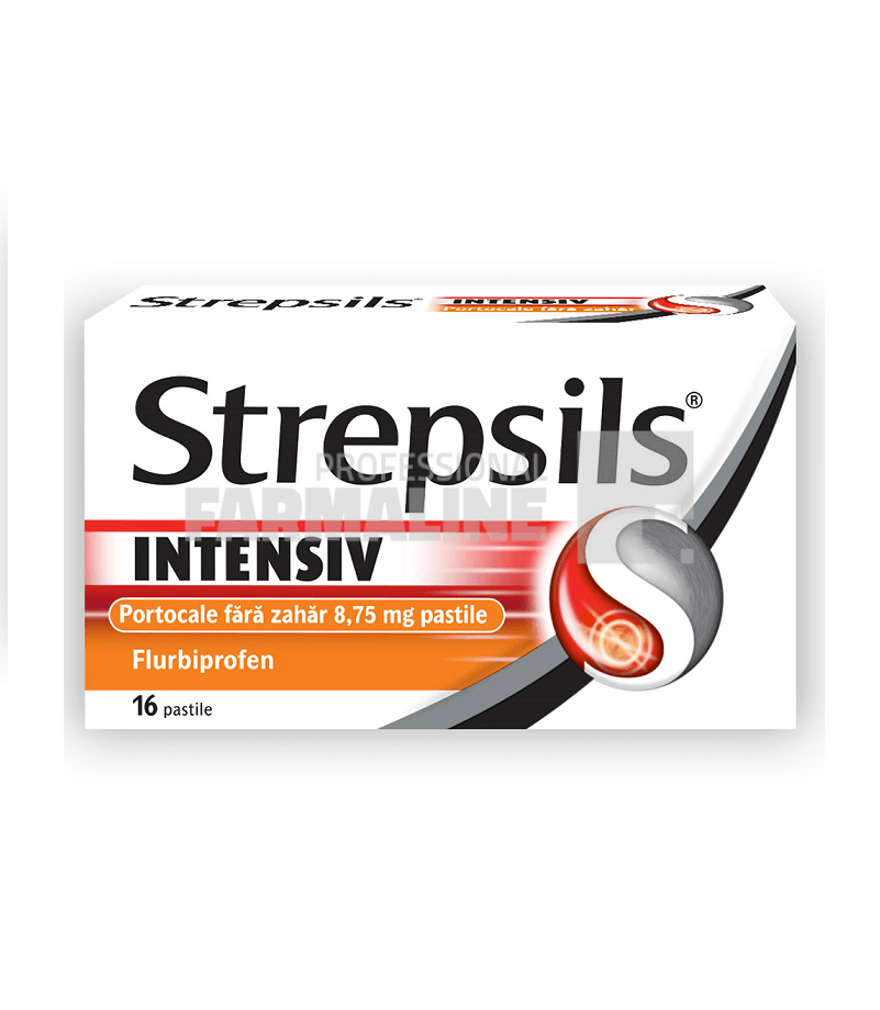 Strepsils Intensiv Portocale Fara Zahar 8,75 mg  comprimate