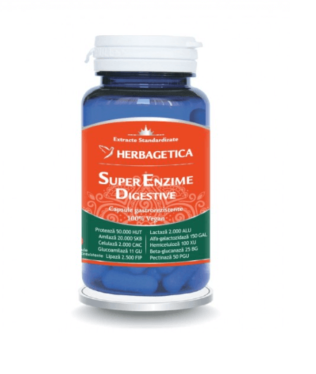 Super enzime digestive 60 capsule