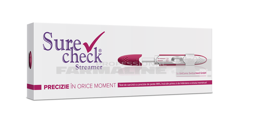 cum se folosește un test de sarcina Surecheck Streamer Test sarcina