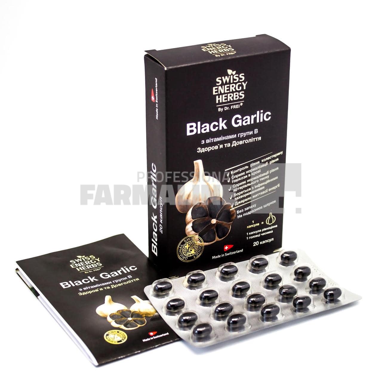 kitchen verb Third Swiss Energy Black Garlic 20 capsule - Pret 29,36 Lei
