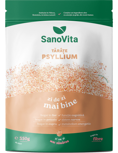 Tarate de psyllium  350g punga zipper  Sano Vita