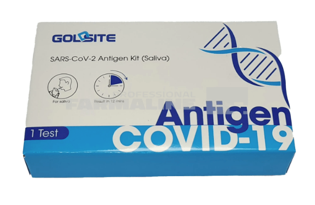 cum se face testul covid de saliva Test rapid Antigen Covid-19 Saliva - Goldsite 1 bucata