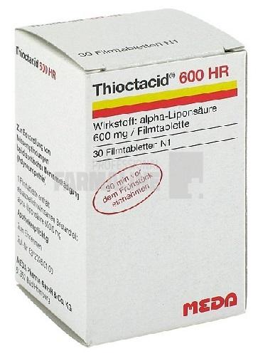 THIOCTACID R 600 HR vezi N07XN03 x 30 COMPR. FILM. 600mg MEDA PHARMA GMBH & C
