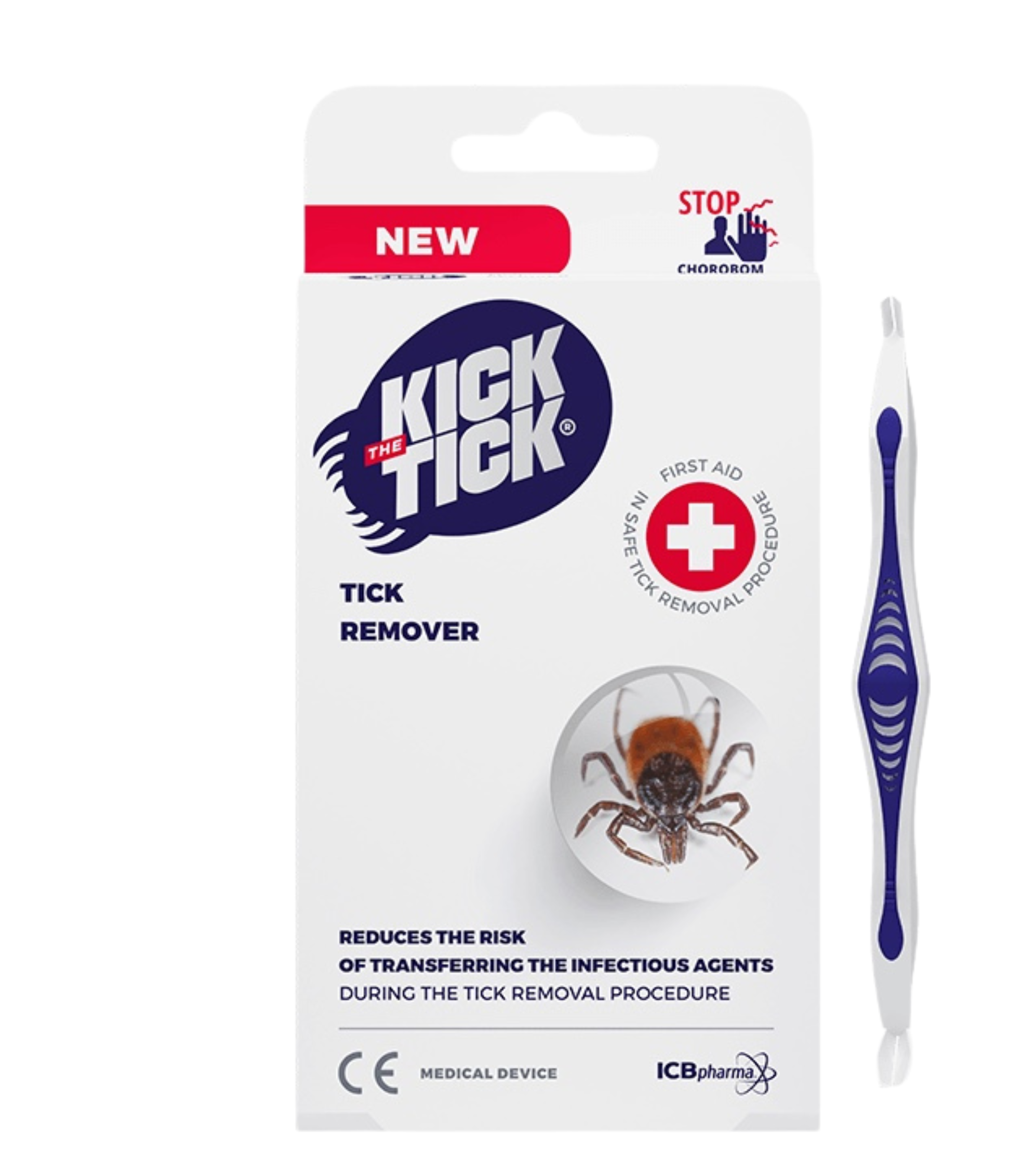 Tick remover penseta indepartare capuse 2 capete