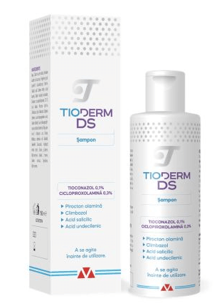 Tioderm DS Sampon intensiv pentru dermatita seboreica 150 ml