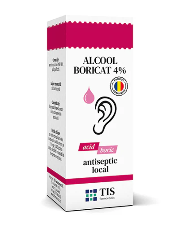 Tis Alcool boricat 4% 15 ml