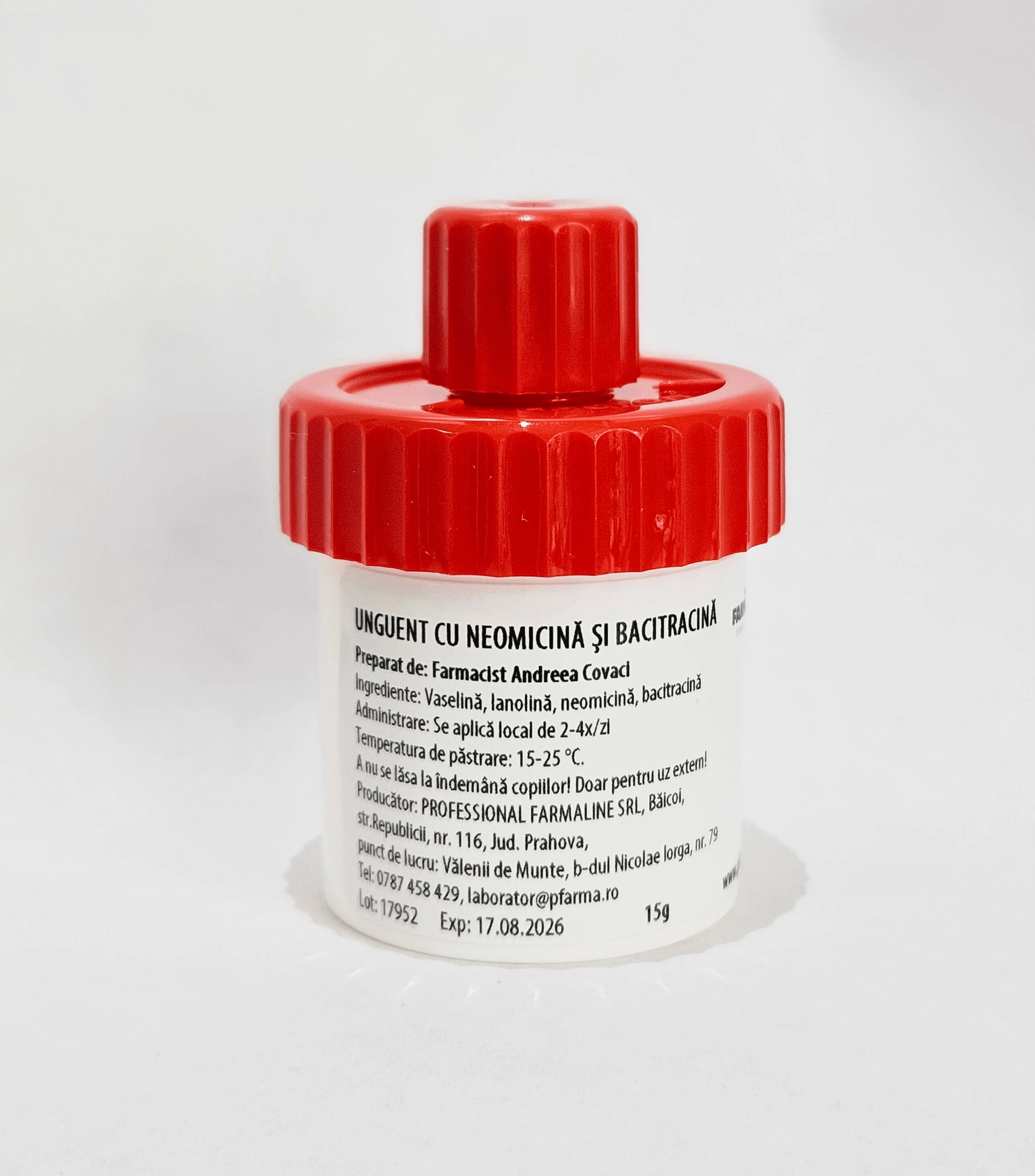 Unguent cu neomicina si bacitracina 15 g