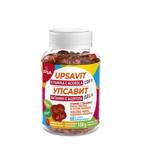 Upsavit Vitamina C Acerola pentru copii 60 jeleuri