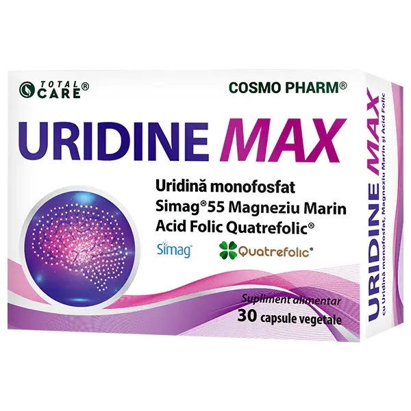 Uridine Max 250mg 30 caps. Total Care