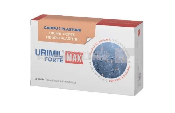 Urimil Forte Max 30 capsule + Neuro Plasture Cadou