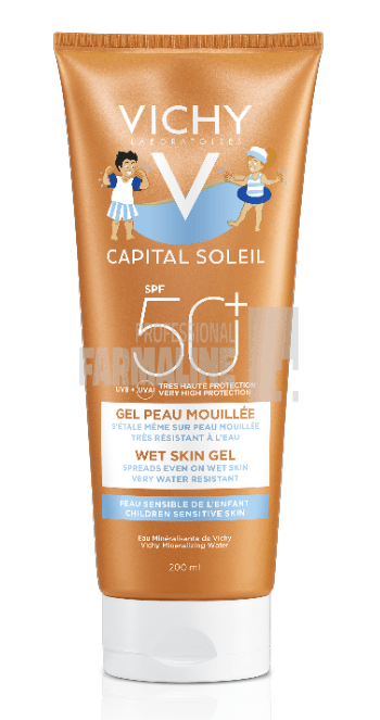 Vichy Capital Soleil Gel pentru copii rezistent la apa SPF50 200 ml