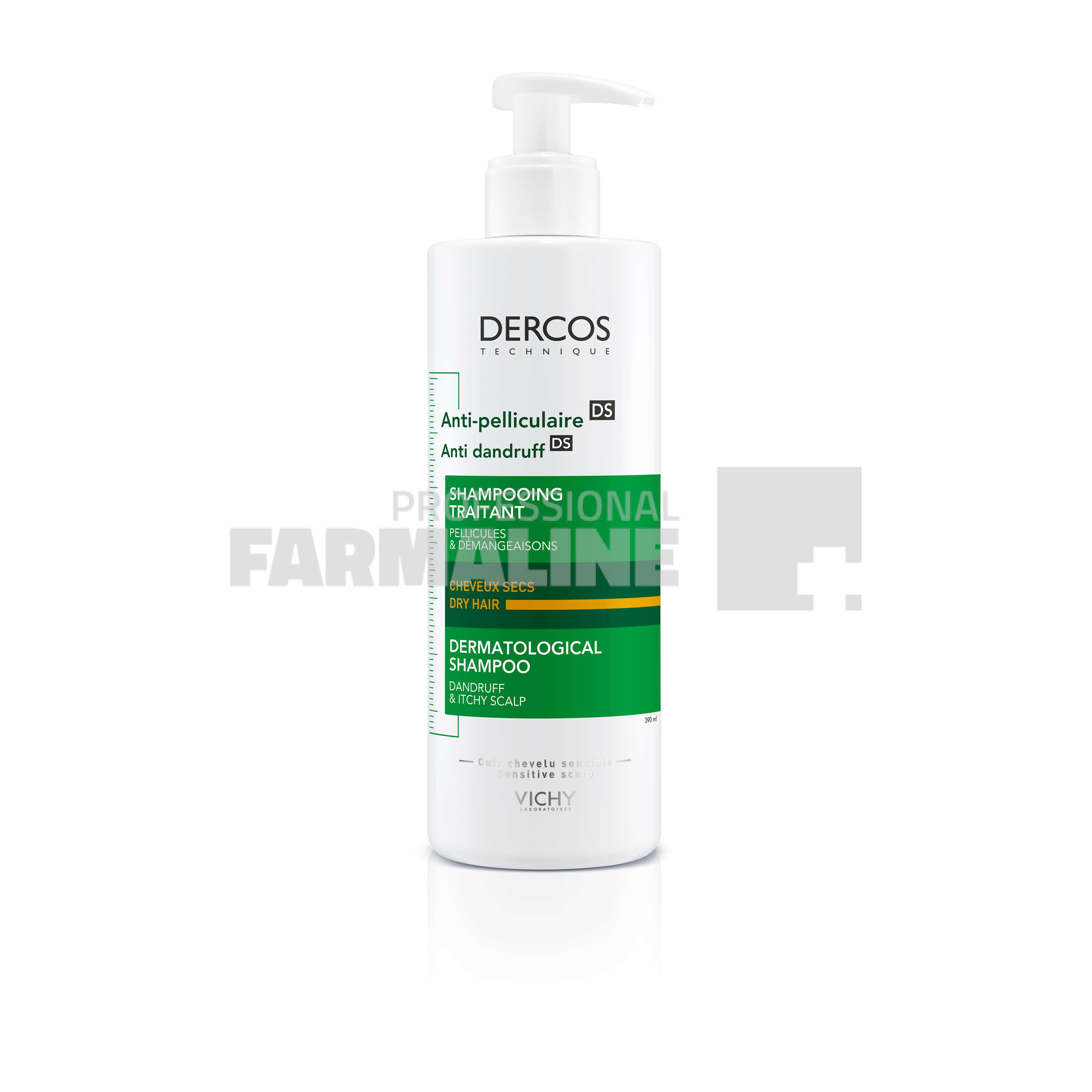 Vichy Dercos Sampon antimatreata par uscat 390 ml