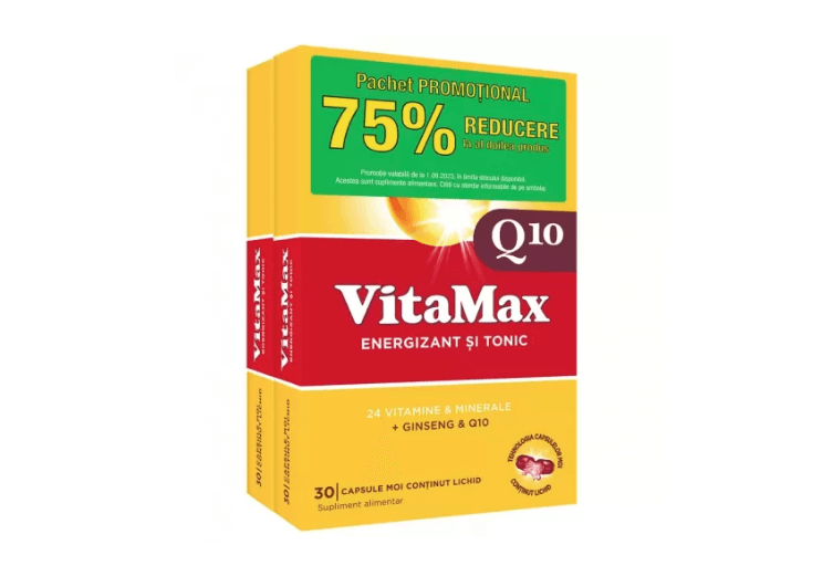 Vitamax Q10 30 capsule moi 1+1 75% din al doilea