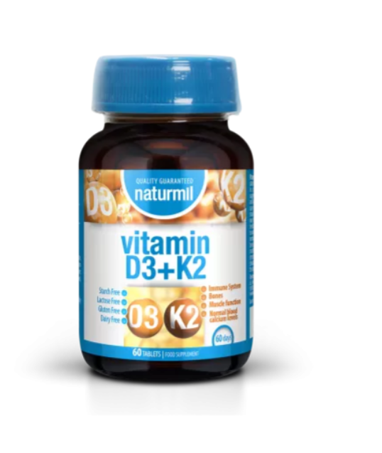 Vitamina D3 + K2 60 comprimate tablete