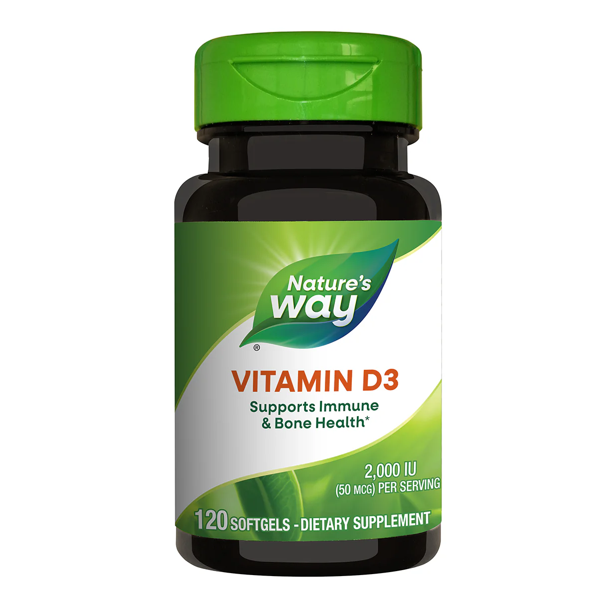 Vitamina D3 pentru adulti 2000 UI 120 capsule