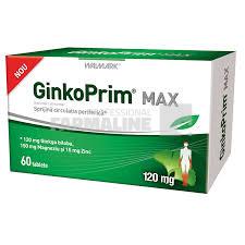 Walmark Ginkoprim max 120 mg 60 tablete + Portfard Cadou