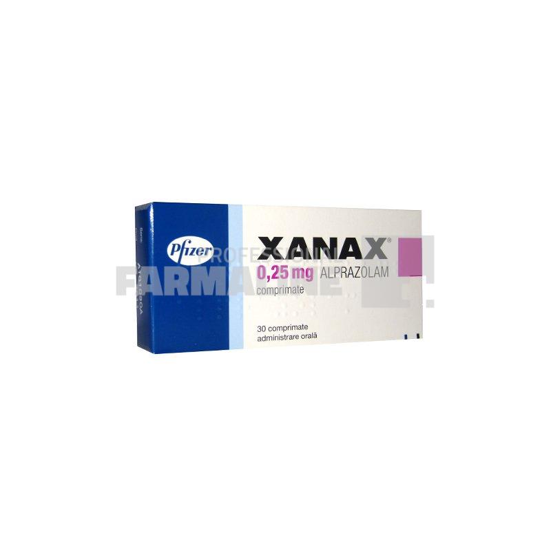XANAX 0,25 mg x 30 COMPR. 0,25mg PFIZER EUROPE MA EEI