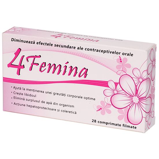 4 Femina 28 comprimate - Pret 17,99 Lei