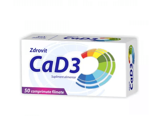 Zdrovit Calciu + Vitamina D3 50 comprimate filmate