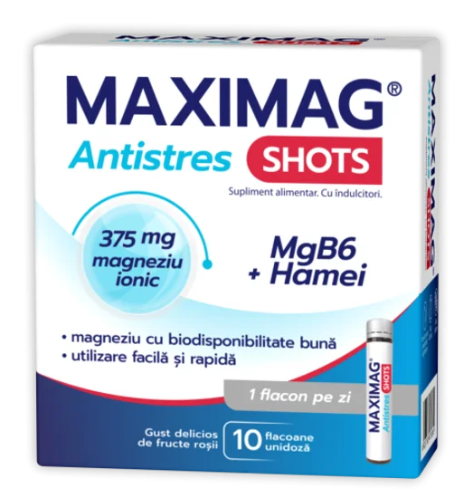 Zdrovit Maxi Mag Antistres Shots Unidoze 10 flacoane