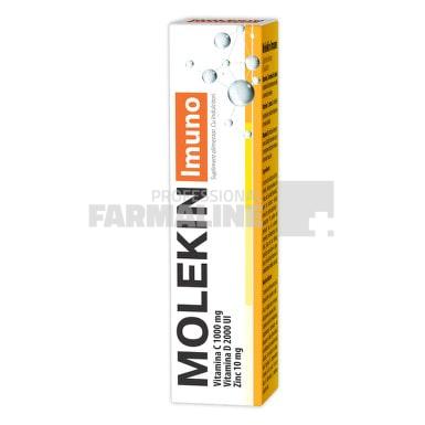 Zdrovit Molekin Imuno Vitamina C 1000 mg + Vitamina D 2000 U.I + Zinc 10 mg 20 comprimate efervescente